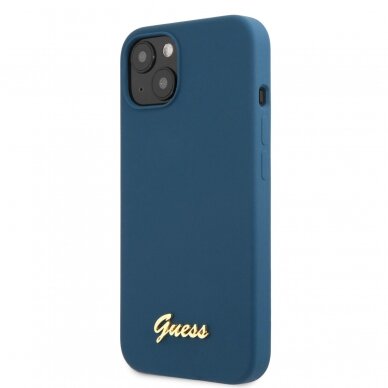 iPhone 13 mėlyna GUESS nugarėlė GUHCP13MLSLMGBL 2