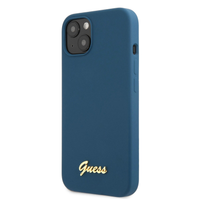iPhone 13 mėlyna GUESS nugarėlė GUHCP13MLSLMGBL 2