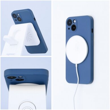 iPhone 13 mėlyna MagSilicone nugarėlė 4