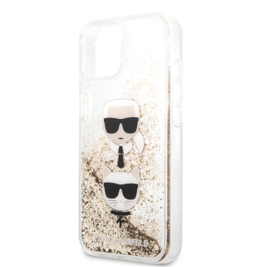 iPhone 13 MINI aukso sp. water KARL LAGERFELD nugarėlė KLHCP13SKICGLD 5