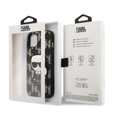 iPhone 13 MINI juoda KARL LAGERFELD nugarėlė KLHCP13SPMNIKBK 7