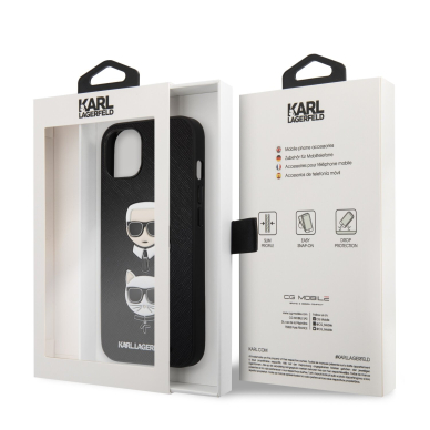 iPhone 13 MINI juoda KARL LAGERFELD nugarėlė KLHCP13SSAKICKCBK 7