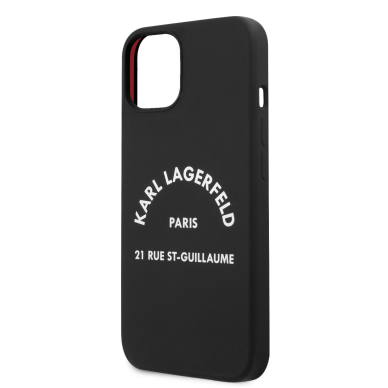 iPhone 13 MINI juoda KARL LAGERFELD nugarėlė KLHCP13SSLSGRBK 5