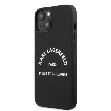 iPhone 13 MINI juoda KARL LAGERFELD nugarėlė KLHCP13SSLSGRBK 3