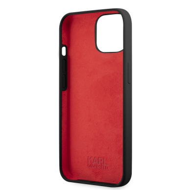 iPhone 13 MINI juoda KARL LAGERFELD nugarėlė KLHCP13SSLSGRBK 6