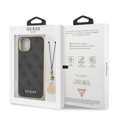 iPhone 13 MINI pilka GUESS nugarėlė GUHCP13SGF4GGR 7