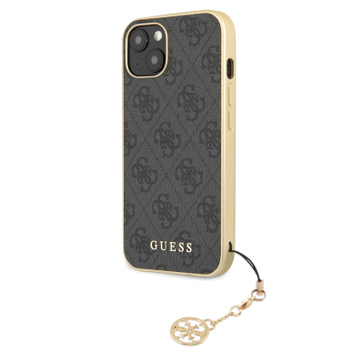 iPhone 13 MINI pilka GUESS nugarėlė GUHCP13SGF4GGR 3