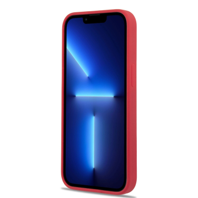 iPhone 13 MINI raudona KARL LAGERFELD nugarėlė KLHCP13SSLCHRE 1
