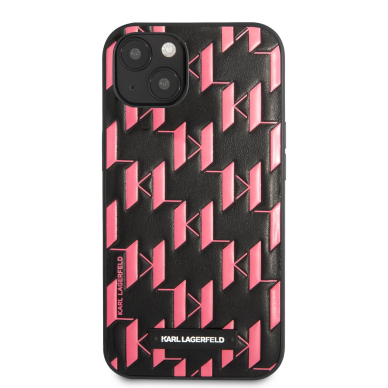 iPhone 13 MINI rožinė+juoda KARL LAGERFELD nugarėlė KLHCP13SMNMP1P 2