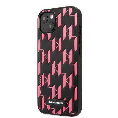 iPhone 13 MINI rožinė+juoda KARL LAGERFELD nugarėlė KLHCP13SMNMP1P 3