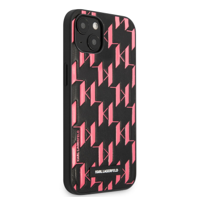 iPhone 13 MINI rožinė+juoda KARL LAGERFELD nugarėlė KLHCP13SMNMP1P 4