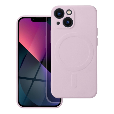iPhone 13 MINI šviesiai rožinė MagSilicone nugarėlė