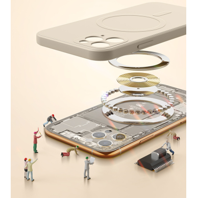 iPhone 13 MINI salotinė MagSilicone nugarėlė 7