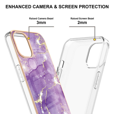 iPhone 13 MINI Tracy nugarėlė MILKY WAY MARBLE Purple 3