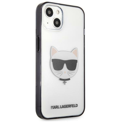 iPhone 13 MINI Transparent KARL LAGERFELD Choupette nugarėlė 3