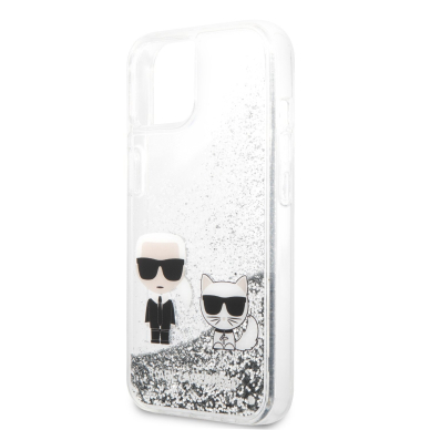 iPhone 13 MINI water sidabro spalvos KARL LAGERFELD nugarėlė KLHCP13SGKCS 5