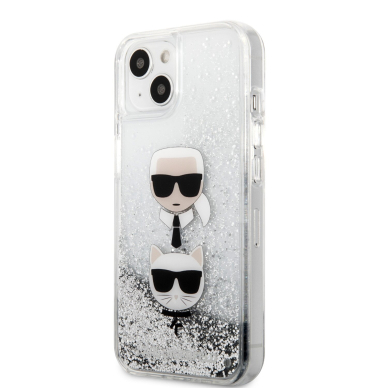 iPhone 13 MINI water sidabro spalvos KARL LAGERFELD nugarėlė KLHCP13SKICGLS 3
