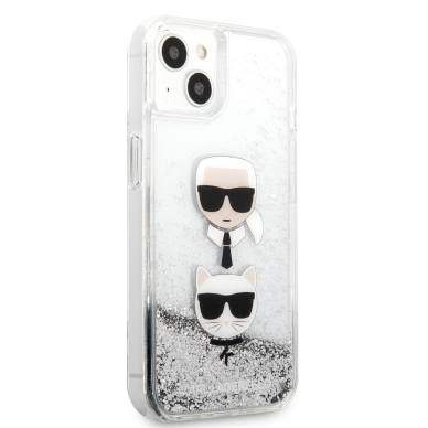 iPhone 13 MINI water sidabro spalvos KARL LAGERFELD nugarėlė KLHCP13SKICGLS 4