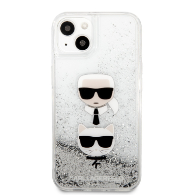 iPhone 13 MINI water sidabro spalvos KARL LAGERFELD nugarėlė KLHCP13SKICGLS 2