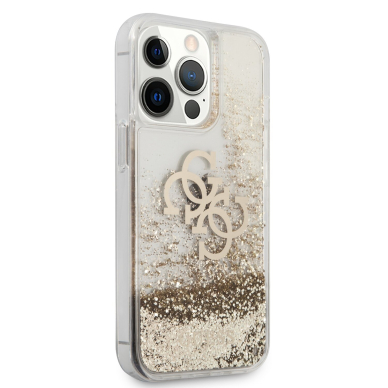 iPhone 13 PRO aukso spalvos GUESS nugarėlė GUHCP13LLG4GGO 4