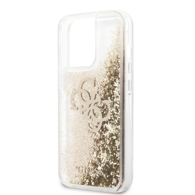 iPhone 13 PRO aukso spalvos GUESS nugarėlė GUHCP13LLG4GGO 5