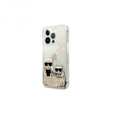 iPhone 13 PRO aukso spalvos water KARL LAGERFELD nugarėlė KLHCP13LGKCD 9