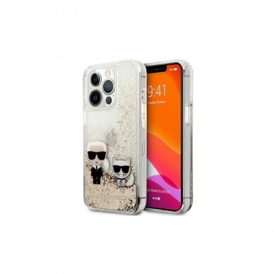 iPhone 13 PRO aukso spalvos water KARL LAGERFELD nugarėlė KLHCP13LGKCD 10