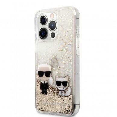 iPhone 13 PRO aukso spalvos water KARL LAGERFELD nugarėlė KLHCP13LGKCD 2