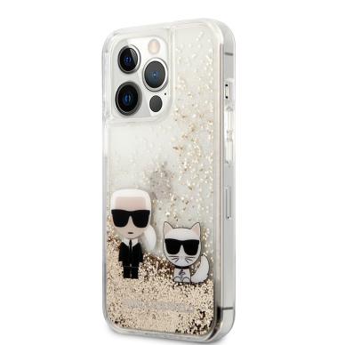 iPhone 13 PRO aukso spalvos water KARL LAGERFELD nugarėlė KLHCP13LGKCD 2