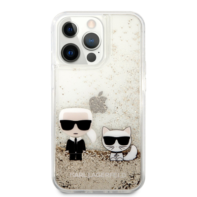 iPhone 13 PRO aukso spalvos water KARL LAGERFELD nugarėlė KLHCP13LGKCD 3