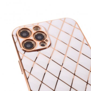 iPhone 13 PRO balta SULADA RHOMBUS nugarėlė 5