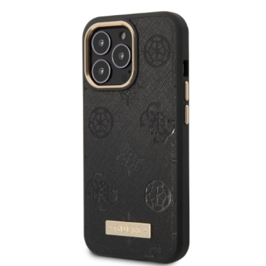 iPhone 13 PRO black Magsafe Peony Logo Plate GUESS nugarėlė 1