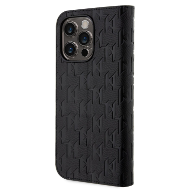 iPhone 13 PRO Black PU Saffiano Monogram KARL LAGERFELD dėklas 3