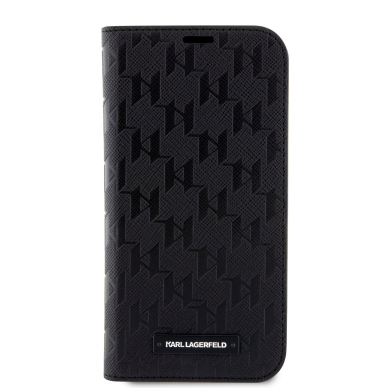iPhone 13 PRO Black PU Saffiano Monogram KARL LAGERFELD dėklas 1