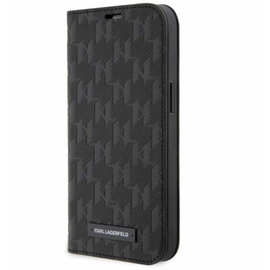 iPhone 13 PRO Black PU Saffiano Monogram KARL LAGERFELD dėklas 2