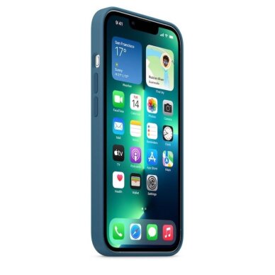 iPhone 13 PRO Blue Jay Original Silicone MagSafe nugarėlė MM2G3ZE/A 1