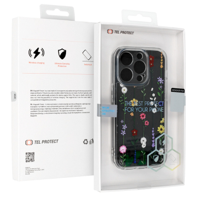 iPhone 13 PRO clear Flower nugarėlė Design4 6
