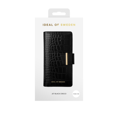 iPhone 13 PRO iDeal Of Sweden dėkas Wallet Jet Black Croco 1