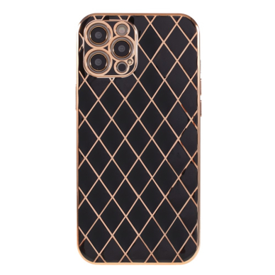 iPhone 13 PRO juoda SULADA RHOMBUS nugarėlė 1
