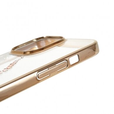 iPhone 13 PRO KINGXBAR Crystal aukso spalvos nugarėlė GUARD 6