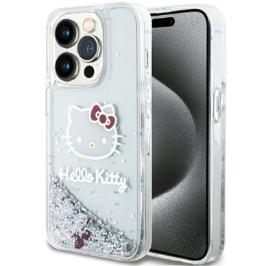 iPhone 13 PRO Liquid Glitter Electroplating Head Logo HELLO KITTY nugarėlė