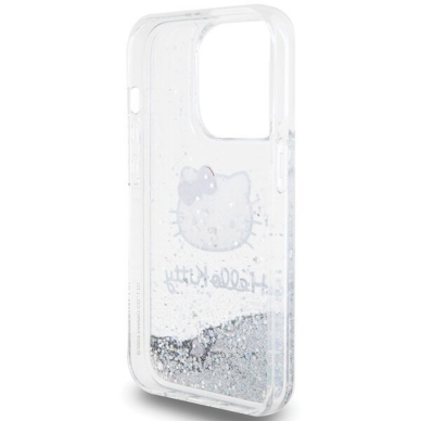 iPhone 13 PRO Liquid Glitter Electroplating Head Logo HELLO KITTY nugarėlė 3