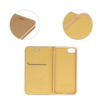 Iphone 13 PRO MAX aukso spalvos VENBOOK dėklas 3