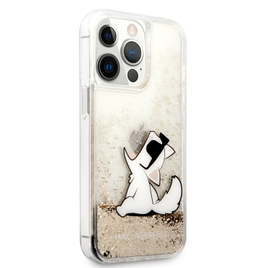 iPhone 13 PRO MAX aukso spalvos water KARL LAGERFELD nugarėlė KLHCP13XGCFD 4