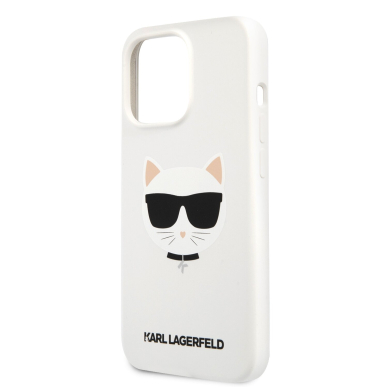 iPhone 13 PRO MAX balta KARL LAGERFELD nugarėlė KLHCP13XSLCHWH 5