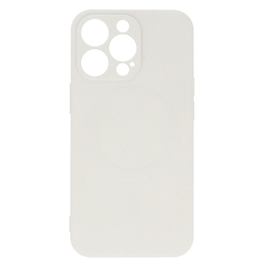 iPhone 13 PRO MAX balta MagSilicone nugarėlė 2