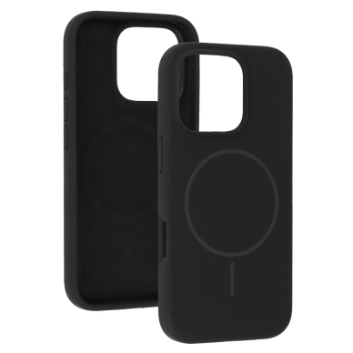 iPhone 13 PRO MAX black SLIM SILICONE MagSafe nugarėlė 3