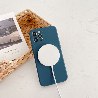 iPhone 13 PRO MAX grey blue MagSilicone nugarėlė 4