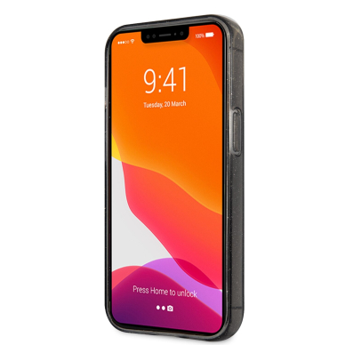 iPhone 13 PRO MAX juoda glitter KARL LAGERFELD nugarėlė KLHCP13XKCTUGLK 1