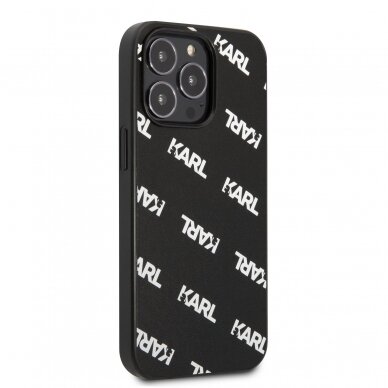 iPhone 13 PRO MAX juoda KARL LAGERFELD nugarėlė KLHCP13XPULMBK3 4